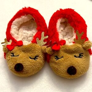 Sherpa deer slippers